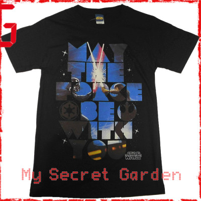 Star Wars - May The Force, Vader Official Fitted Jersey Movie T Shirt ( Men S ) ***READY TO SHIP from Hong Kong***